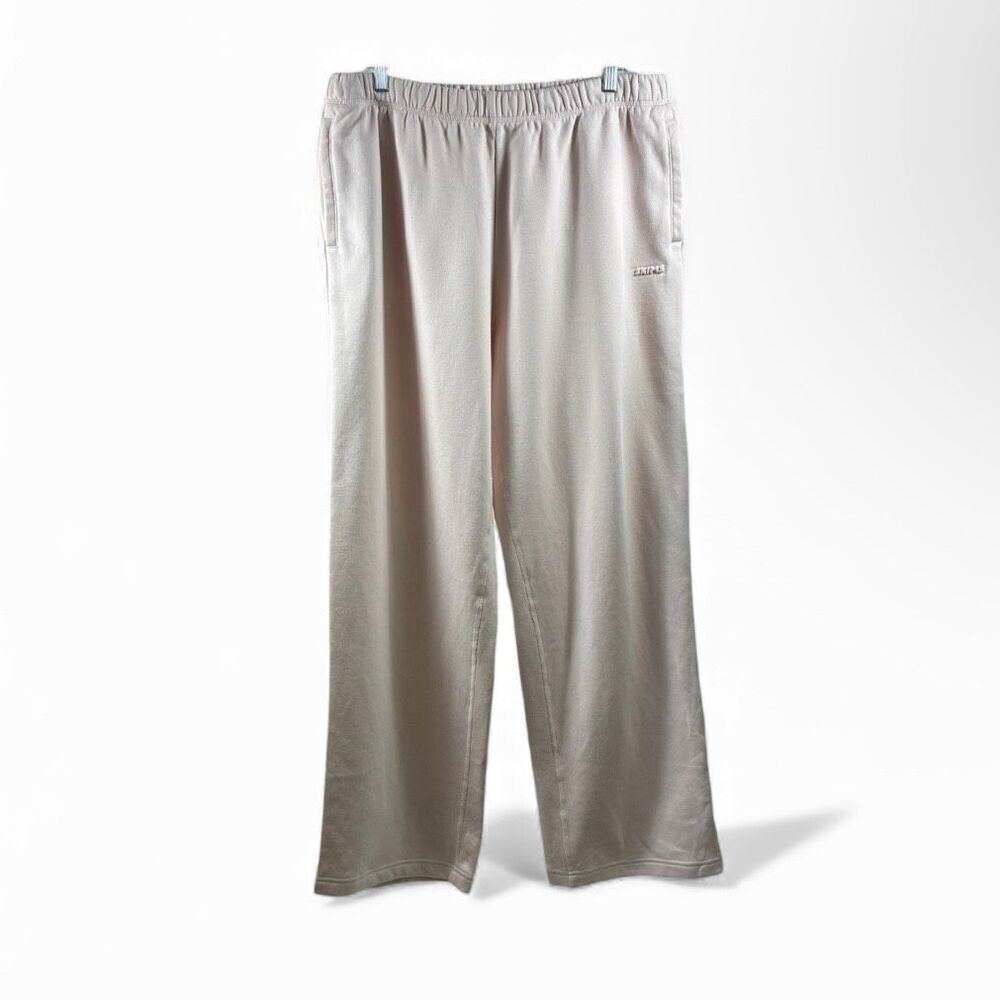 SKIMS NWT Cotton Fleece Classic Straight Leg Pant in Barely Pink Size L